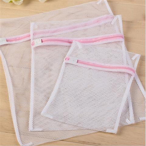 3 Size Zippered Mesh Laundry Wash Bags Foldable Delicates Lingerie Bra Socks Underwear Washing Machine Clothes Protection Net ► Photo 1/5