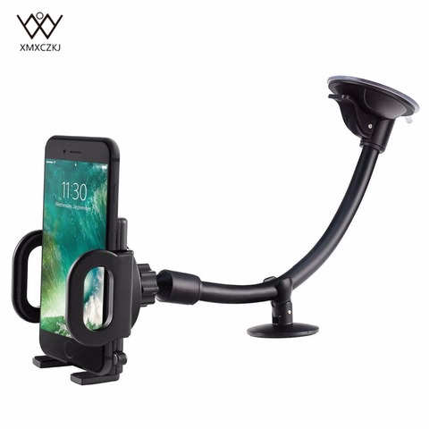 Car Mount Holder Universal Windshield Dashboard Flexible Long Arm Car Phone Mount Holder with One Touch for 3.5-6 inch Phone ► Photo 1/6