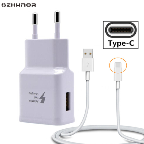 For samsung S10 A7 2022 USB C 3.0 Cable Adaptive Fast Charger for Huawei P20 Pro P30 Lite mate 20 pro Nova 3 3i 4e Honor 10 V20 ► Photo 1/6