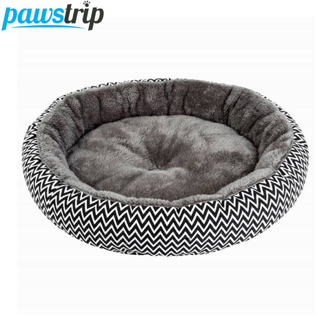 pawstrip Soft Plush Winter Dog Bed Round Cat Bed Warm Puppy Cushion Chihuahua Teddy Small Dog Bed House Pet Bed For Dogs Cat ► Photo 1/6
