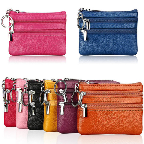 Fashion Leather Women Wallet Clutch One/Two Zip Female Short Small Coin Purse Brand New Design Soft Mini Card Cash Holder ► Photo 1/6