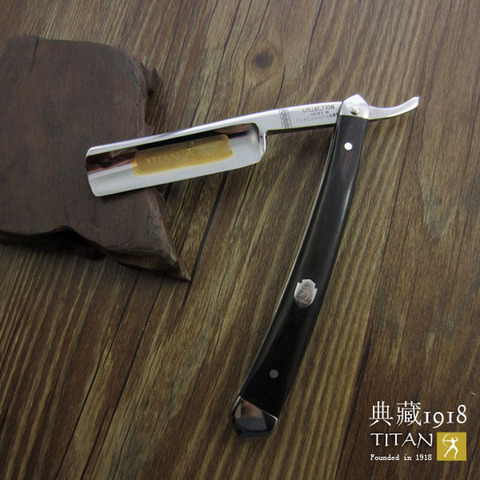 free shipping sharping razor TITAN wood handle  man's razor stainless steel balde ► Photo 1/6