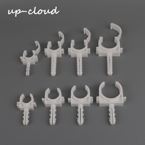 10pcs 16/20/25/32 mm water pipe clamp PVC pipe support garden irrigation system accessory watering connector pipe hook wall ► Photo 1/3