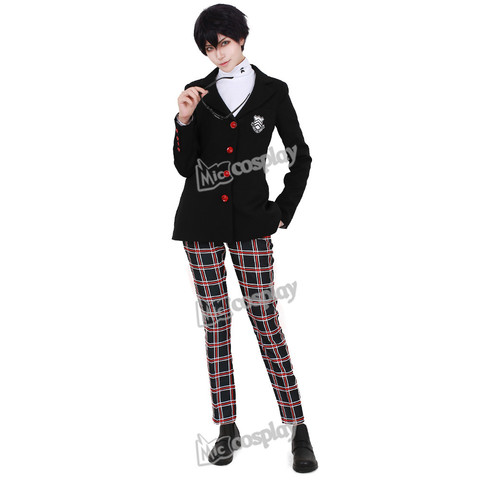 Joker School Uniform Amamiya Ren Suit Persona 5 Cosplay Costume Coat Shirt Pants ► Photo 1/4