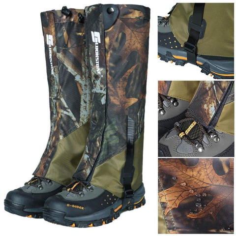 Outdoor Durable Waterproof Highly Breathable Hiking Climbing Hunting Double-Deck High Gaiters Snow Legging Wraps ► Photo 1/6