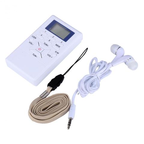 Portable Mini Digital Stereo LCD Frequency Modulation Car FM Radio Digital Signal Wireless Receiver Player With Earphone ► Photo 1/6
