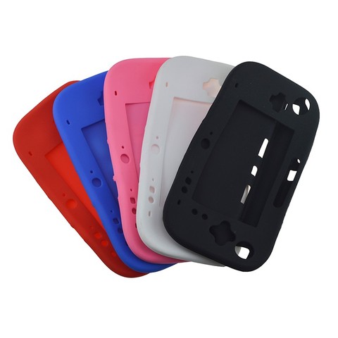 Soft Silicone Rubber Full Body Protector For Wii U Gel Case Cover Skin Shell for Nintendo WiiU Gamepad Controller 5 Colors Ultra ► Photo 1/6