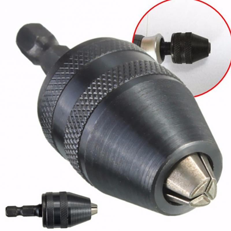 High Quality 0.6-8 mm Clamping range Driver Tool Accessories Keyless Adapter Impact Hex Shank Drill Chuck ► Photo 1/6
