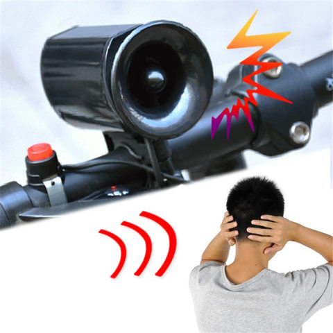 Cycling Bike Road Bicycle Loud Electronic Horn Bell Ring Alarm 6 Sounds Siren ► Photo 1/5