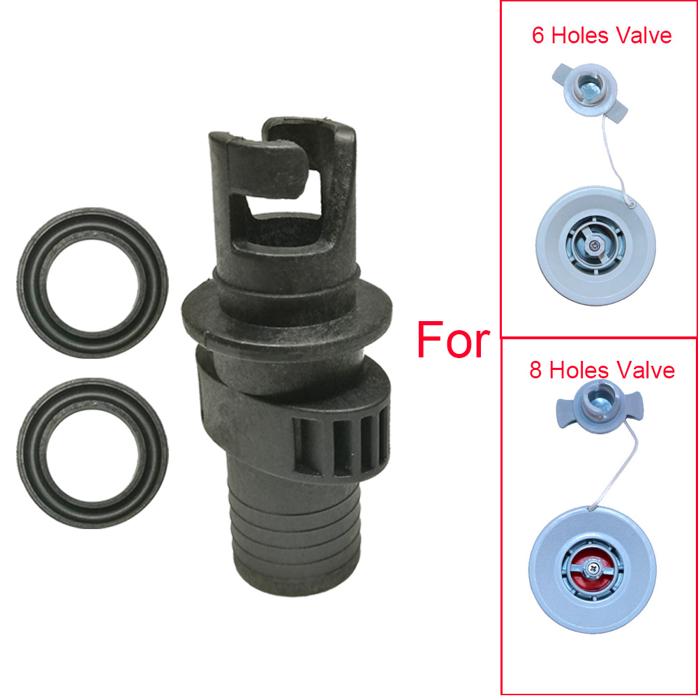 Air Valve Caps Screw Hose Adapter Connector for Inflatable Kayak Boat Foot Pump 