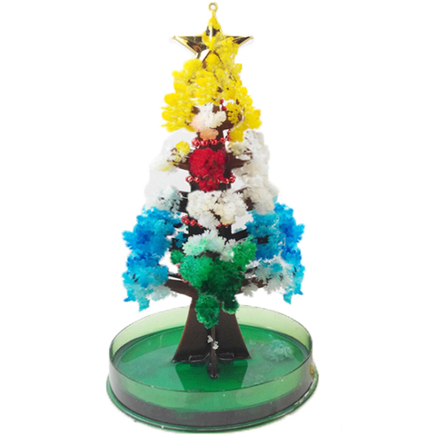 2022 10x6cm Visual Multicolor Mystic Grow Christmas Trees Toy Magic Growing Paper Tree Kids Princess Funny Baby Toys Novelties ► Photo 1/6