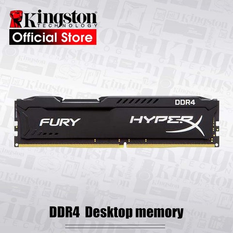 Kingston HyperX FURY DDR4 16GB 8GB 2666MHz 2400MHz 3200MHz Desktop RAM Memory DIMM 288-pin Desktop Internal Memory Multi-channel ► Photo 1/6