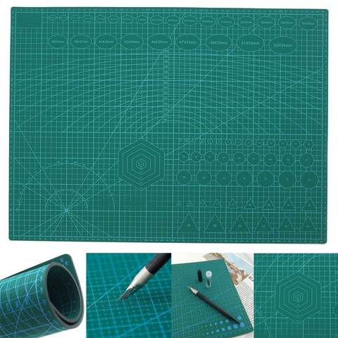 PVC Grid Mat Cutting Mat Patchwork Craft Mat Pad Leather Fabric Cutting Mats  Board Self Healing