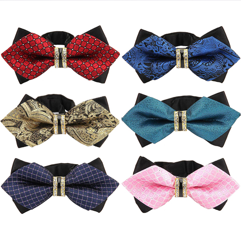 New Bowtie Groom Mens Colourful Plaid Cravat Gravata Fashion Male Butterfly Wedding Luxurious Bow Ties for Men Gift Accessories ► Photo 1/6