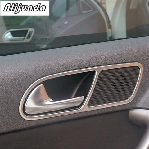 For 2010-2014 Volkswagen Tiguan interior door handle handle cover trim sticker jewelry stainless steel auto accessories 4 pcs ► Photo 1/3