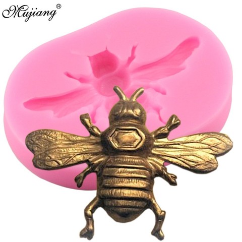 3D Bumble Bee Silicone Mold DIY Cookie Baking Cupcake Fondant Candy Chocolate Fimo Clay Mould Sugarcraft Cake Decorating Tools ► Photo 1/6