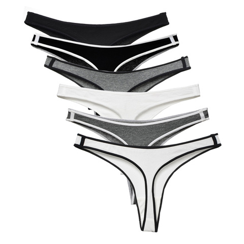 Women G String Thongs Low Rise Contton Tanga Briefs Sexy Panties Ladies' Seamless Lingerie Female Underwear Strings 1 piece ► Photo 1/6