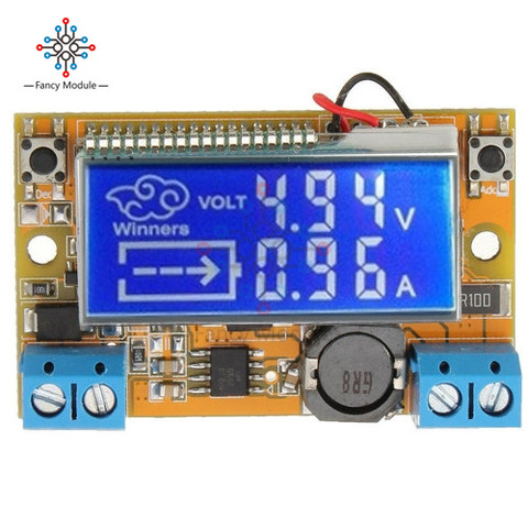 diymore DC-DC Step-Down Buck Converter Power Supply Adjustable Push Button Module with LCD Display DC 5 -23V to DC 0 -16.5V 3A ► Photo 1/6