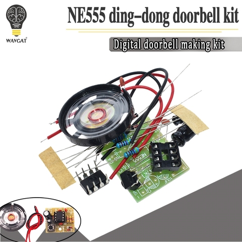 NE555 Doorbell Suite Electronic Production Doorbell Suite DIY Kit Ding dong doorbell PCB welding laboratory ► Photo 1/6