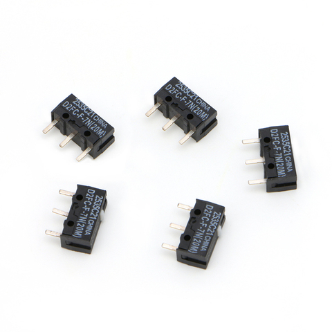 5 Pcs D2FC-F-7N 20M Micro Switch For Mouse Replacement Substitute Tested ► Photo 1/6