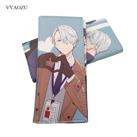 Anime Yuri On Ice COS Wallet Long Style Victor Nikiforov PU Leather Purse with Multi Card Holders ► Photo 1/6