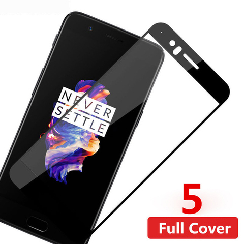 Full Glue Full Cover Tempered Glass For Oneplus 5 Screen Protector Toughened protective film For One plus 5 Five 1+5 glass ► Photo 1/5
