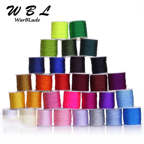 0.8mm 1mm 1.5mm 2mm Cotton Nylon Cord Thread Cord Chinese Knot Macrame Cord Braided String DIY Rope Bead Bracelet Jewelry Making ► Photo 1/4