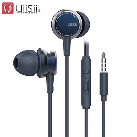UiiSii Effects Noise Cancelling 6D Sound Dynamic HIFI Heavy Bass Music Adjust Volume In-ear Earphone for iphone Android ► Photo 1/6