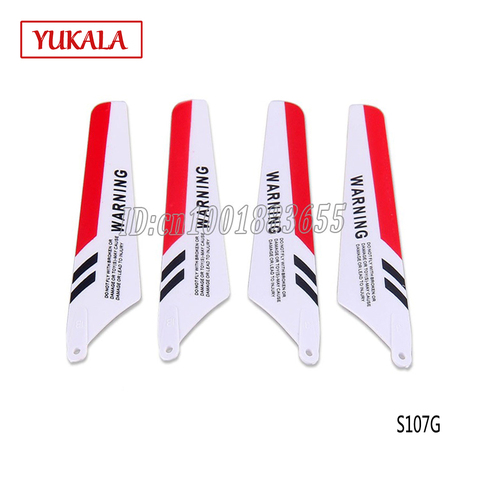 SYMA 4pcs/set S107G RC Helicopter toys accessories S107C Main Blade  Upgraded version Prolellers Spare Parts ► Photo 1/1