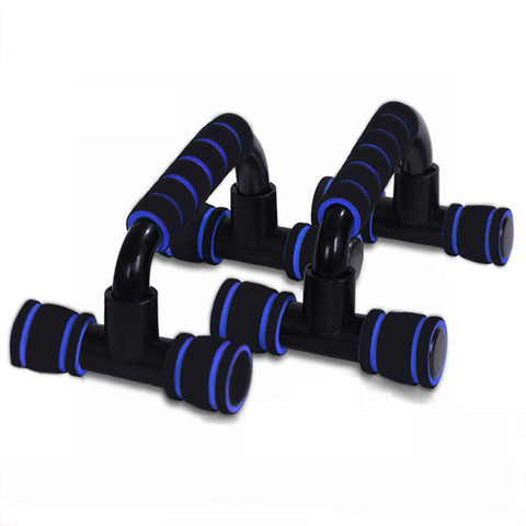 1pair I-shaped Push-up Rack Fitness Equipment Hand Sponge Grip Bars Muscle Training Push Up Bar Chest Home Gym Body Building ► Photo 1/6