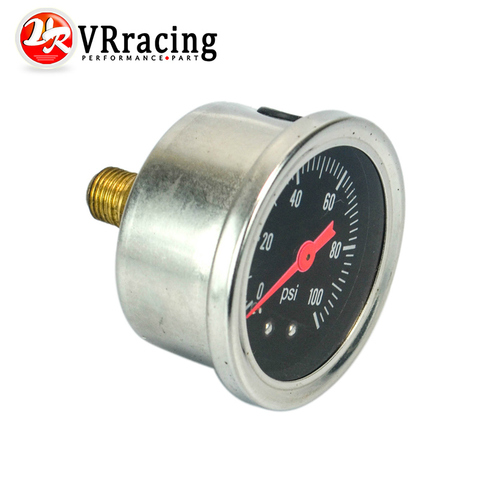 VR - Fuel Pressure Gauge Liquid 0-100 psi / 0-160psi Oil Pressure Gauge Fuel Gauge Black / white Face VR-OG33 ► Photo 1/6