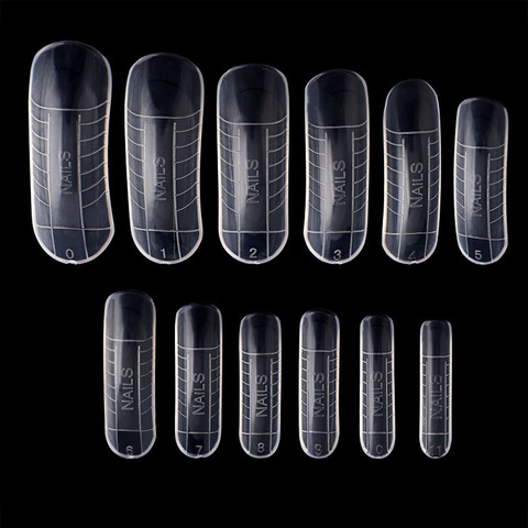 120 Pcs Quick Building Mold Tips Nail Dual Forms Finger Extension Nail Art UV Builder Poly Gel Tool ► Photo 1/6
