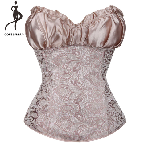 Fashion Waist Cinching Victorians Corselet Crop Top Women's Body Shapewear Lingerie Corsets & Bustier With G String 864# ► Photo 1/6