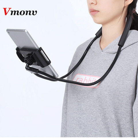 New Flexible Mobile Phone Holder Hanging Neck Lazy Necklace Tablet Holder Stand For Cellphone Tablets for iPhone Huawei Xiaomi ► Photo 1/6