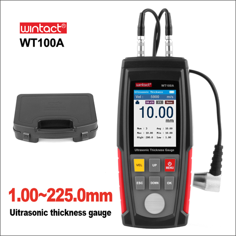 WINTACT Digital Ultrasonic Thickness Gauge Meter Tester USB Charging Digital Thickness Metal Tester High Precision WT100A/WT130A ► Photo 1/6