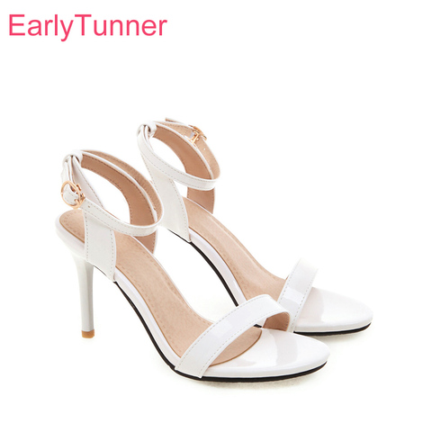  Summer Brand New Fashion White Red Women Sandals Gladiator Heels Lady Party Shoes EH217 Plus Big Small Size 3 10 30 45 50 ► Photo 1/6