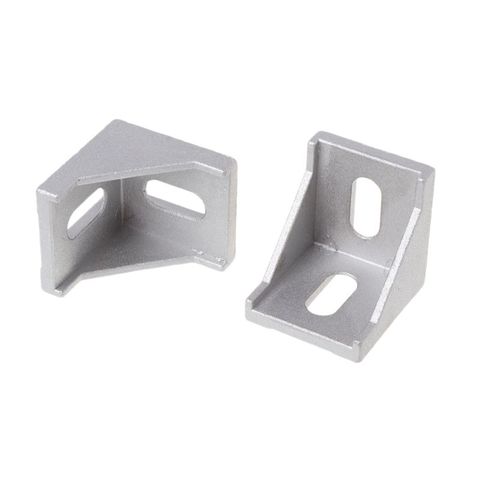 50pcs/lots 4040 corner fitting angle aluminum 40 x 40 L connector bracket fastener match use 4040 industrial aluminum profile ► Photo 1/1