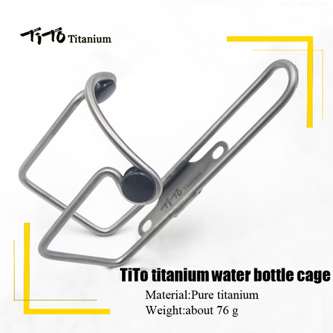 TiTo Titanium Alloy MTB/Road bike Water Bottle Cage Bicycle Drink Water Bottle Rack Holder Bike Accessories titanium alloy bolts ► Photo 1/6