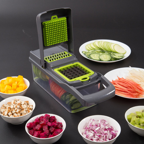 Vegetable Chopper Mandoline Slicer With Big Container Spiralizer Vegetable Slicer Dicer Potato Carrot Grater Kitchen Accessories ► Photo 1/6