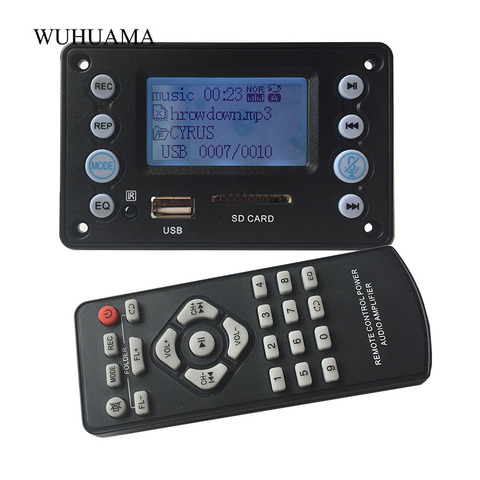 5V LCD Lyrics MP3 Decoder Board Bluetooth 4.2 Audio Receiver APE FLAC WMA WAV Decoding Support Recording Radio Display ► Photo 1/6
