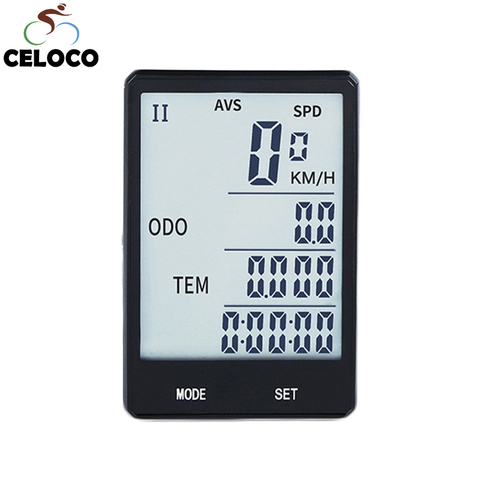 2.8'' Large Wireless Bike Computer Cycling Speedometer Sensor Odometer Rainproof Bicycle Measurable Temperature Stopwatch Gps ► Photo 1/6