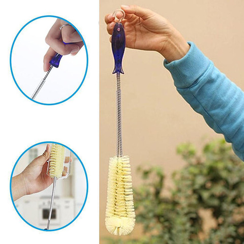 Long Bottle Cup Cleaning Brush Household Bottle Brushes Pipe Bong Cleaner Glass Tube Cleaning Brush With Hook Tool ► Photo 1/6