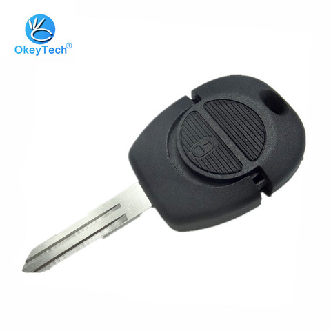 OkeyTech 2 Soft Button Uncut NSN11 A32 Blade Replacement Car Key Shell Cover Case Fob for Nissan Micra Almera Primera X-Trail ► Photo 1/6