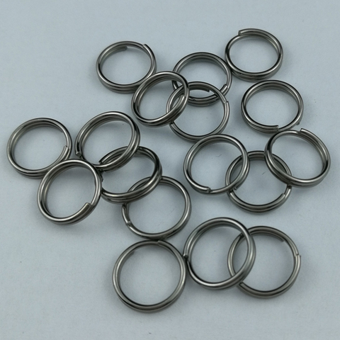 30PCS EDC Camping 10mm Keyring Metal Split Circle Charm Key Ring for Key Flashlight Multi-Tool Accessories J079 ► Photo 1/1