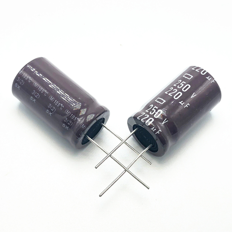 5pcs/lot 250v 220uf high frequency low impedance 18*30MM 20% RADIAL aluminum electrolytic capacitor 220000NF 20% ► Photo 1/1