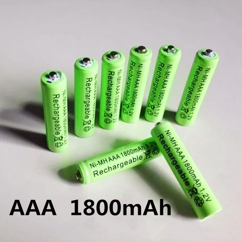 Rechargeable Battery AAA 1800mAh 1.2V NI-MH LED Toys Player Toys Recycling Batteries Mix Colors GTL EvreFire ► Photo 1/1