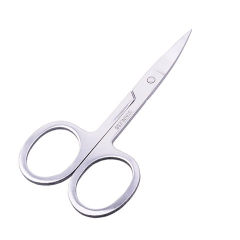 1pc Silver Nail Scissors Stainless Steel Toe Cuticle Clippers Manicure Cutter Remover Cross Stitch Eyebrow Makeup Nail Art Tool ► Photo 1/5