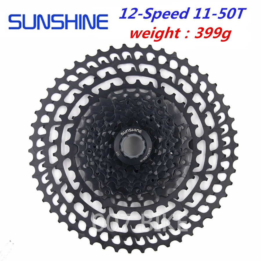 SUNSHINE MTB 12 Speed Cassette 11-50T UltraLight 399g CNC Freewheel
