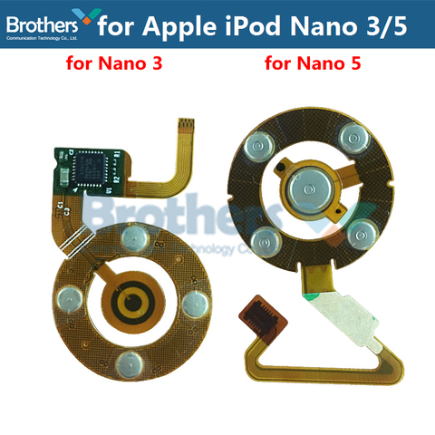for Apple iPod Nano 3 Nano 5 Click Wheel Flex Cable Headphone Jack Flex Cable For iPod Nano 5 Central Button Flex Cable Test Top ► Photo 1/4