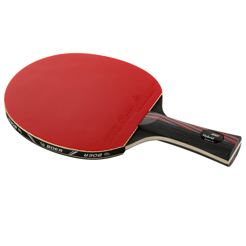 Pingpong Racket Carbon Fiber Table Tennis Double Pimples-in Rubber Teenager Play 